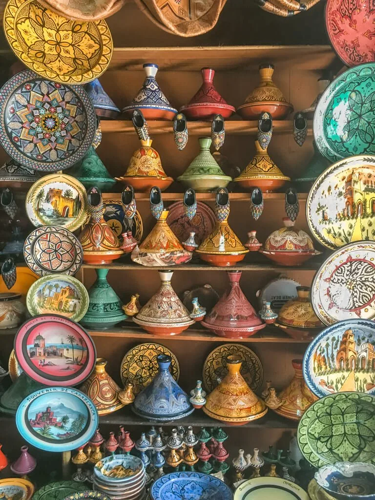 casablanca souq tagine pots moroccan souvenirs instagram spots
