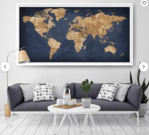 gifts for flight attendants world map