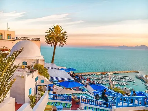sidi bou said Tunisia photography white and blue city