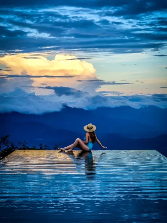 infinity pool at Munduk Moding Plantation Resort North Bali