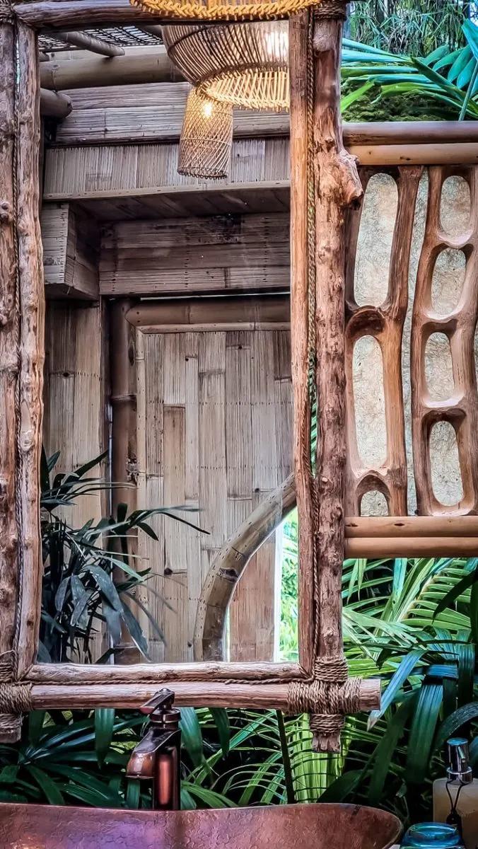 magic hills bali bamboo house bathroom