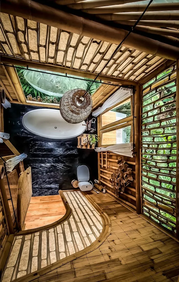 magic hills bali bamboo house princess house bathroom