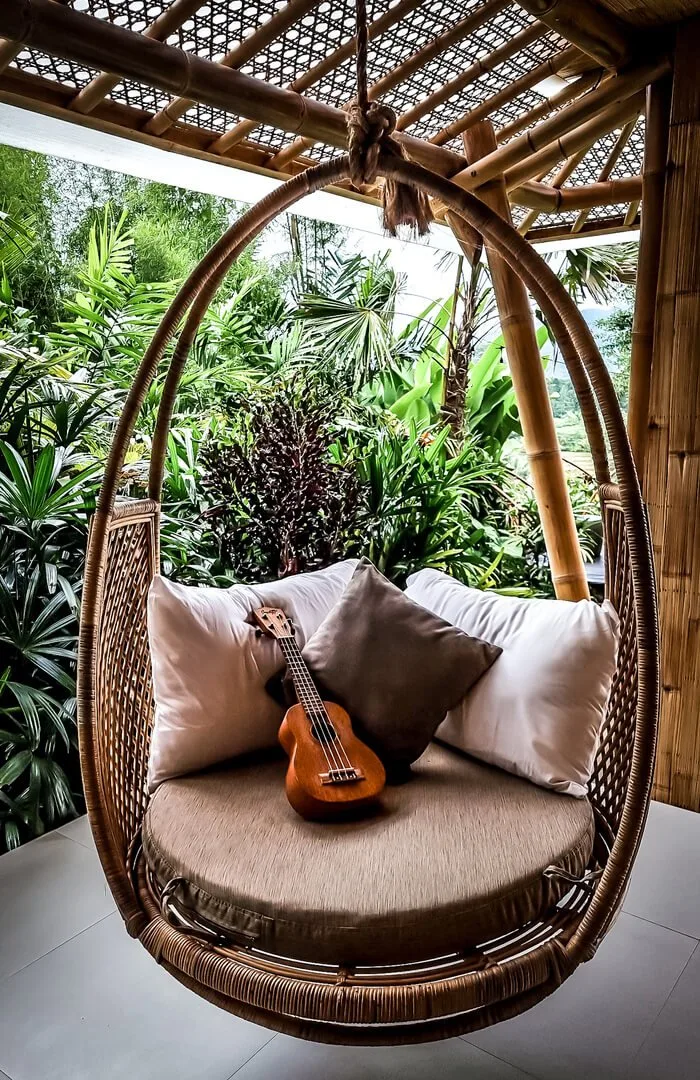 magic hills bali bamboo house princess house hanging chair ukulele