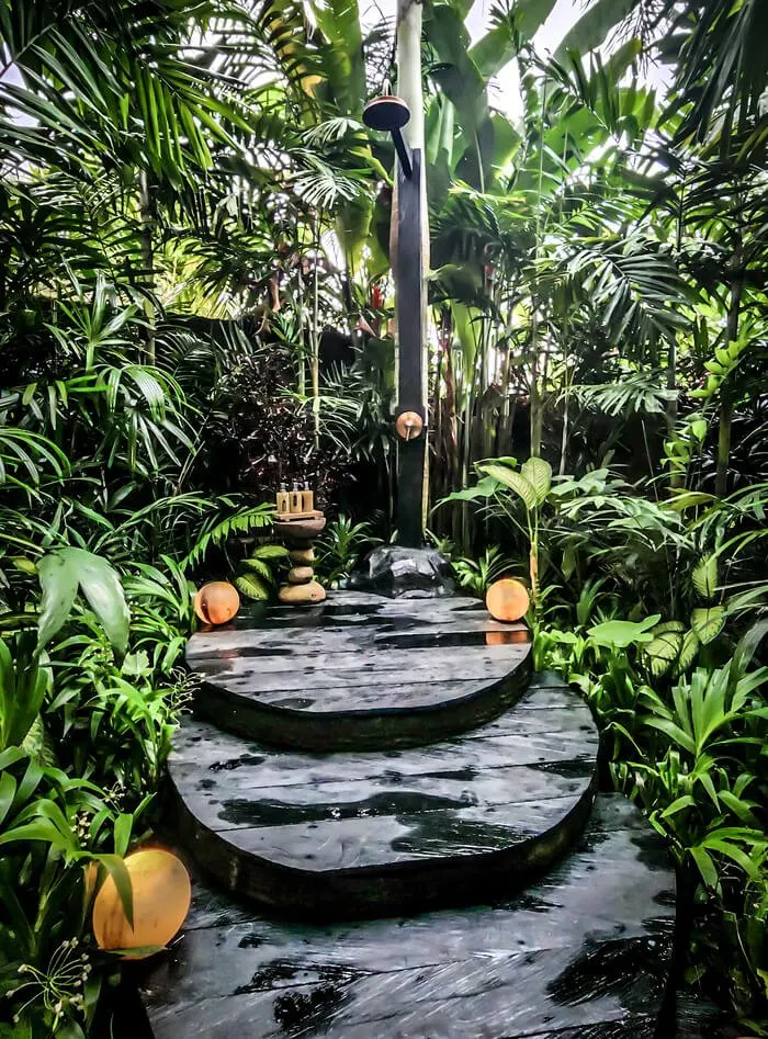 magic hills bali bamboo house princess house outdoor shower