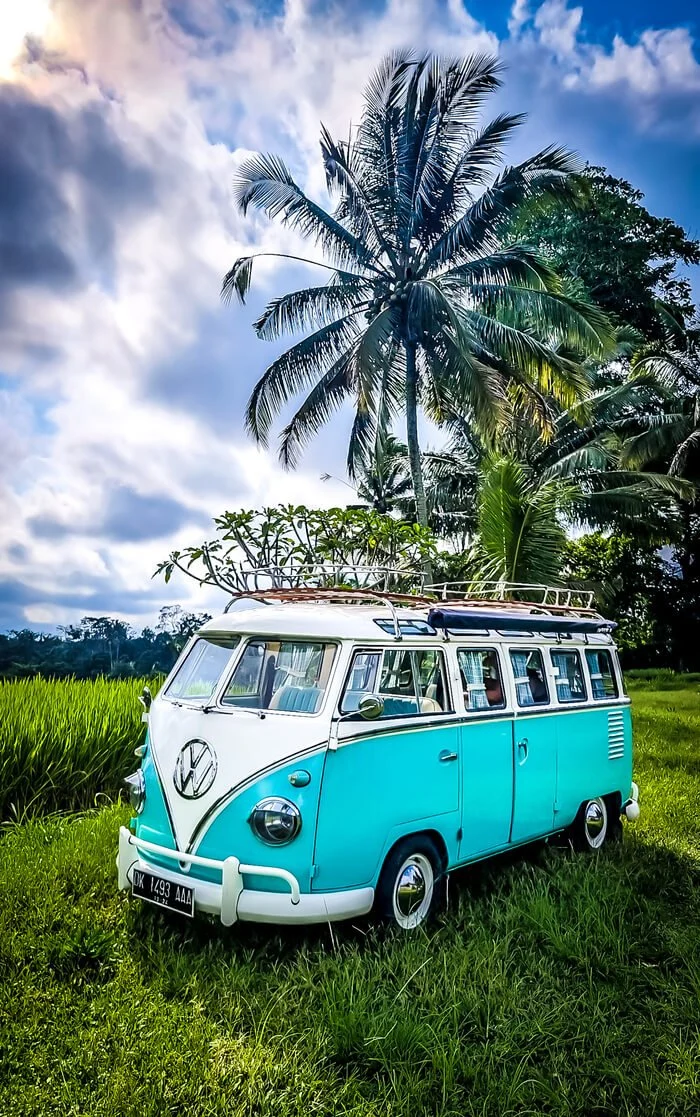 sebatu sanctuary eco resort ubud bali vw combi campervan