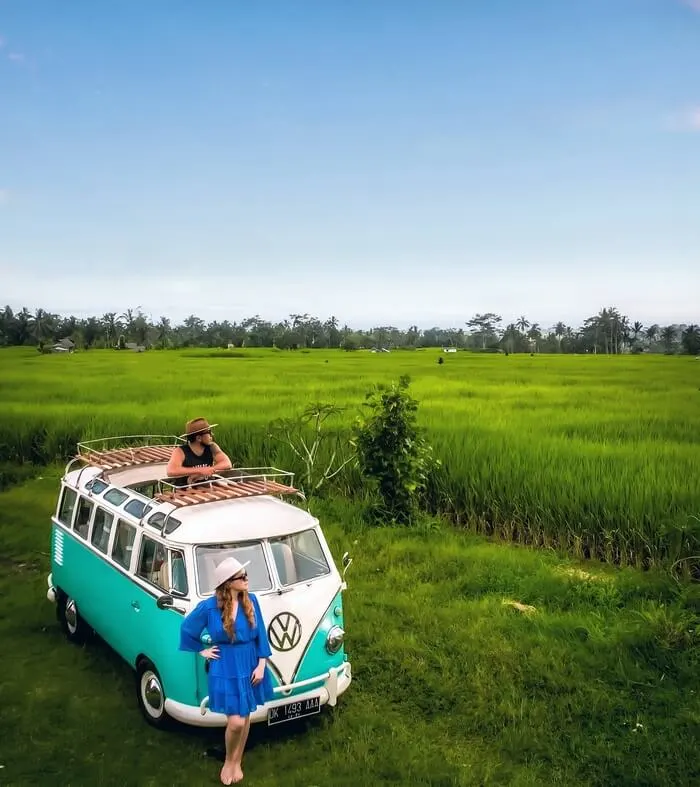 sebatu sanctuary eco resort ubud bali vw combi campervan