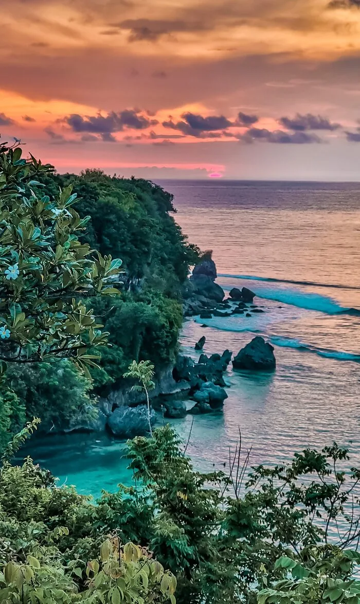 sunset at Suarga in Uluwatu Bali 