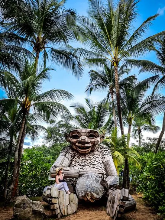 wooden giants explorers of sentosa palawan beach singapore little lyn