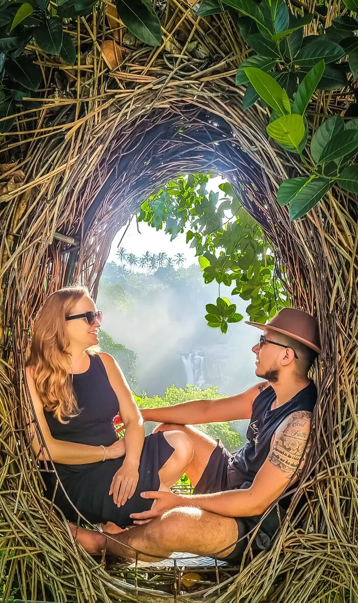 couple in Bali nest