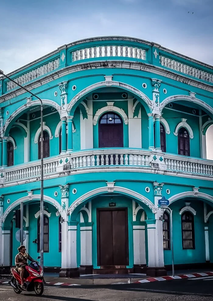 sino portuguese buildings phuket old town