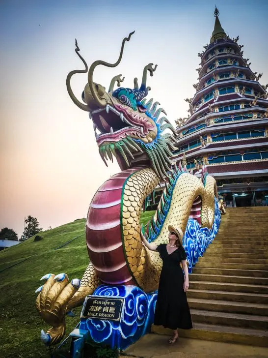 Wat Huay Pla Kang Chiang Rai Goddess of Mercy buddha temple