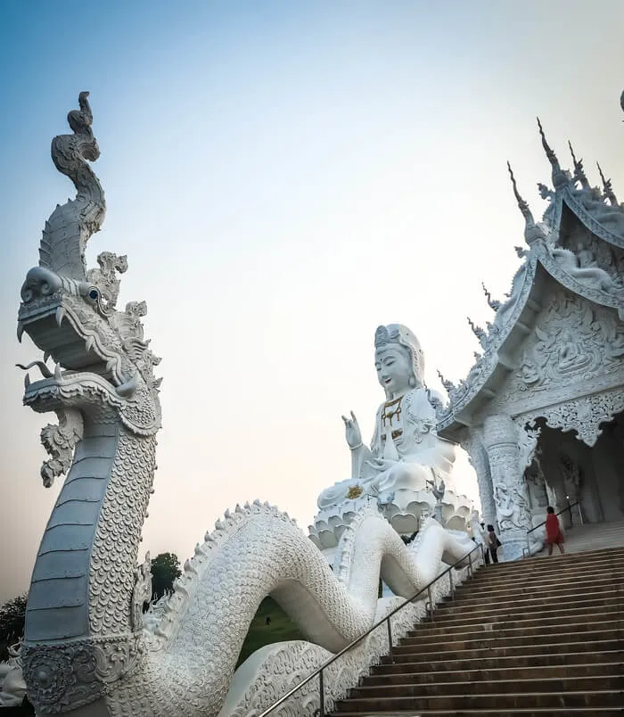 Wat Huay Pla Kang Chiang Rai Goddess of Mercy buddha temple