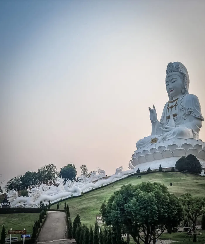 Wat Huay Pla Kang Chiang Rai Goddess of Mercy buddha temple