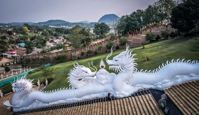 Wat Huay Pla Kang Chiang Rai Goddess of Mercy buddha temple