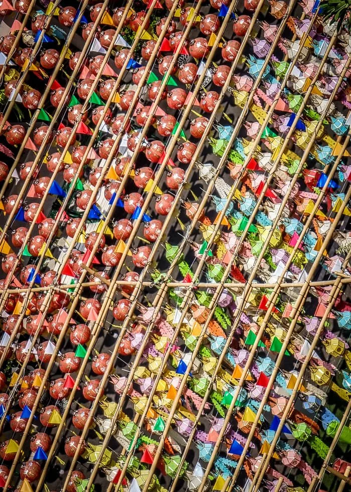 above view from market in bangkok