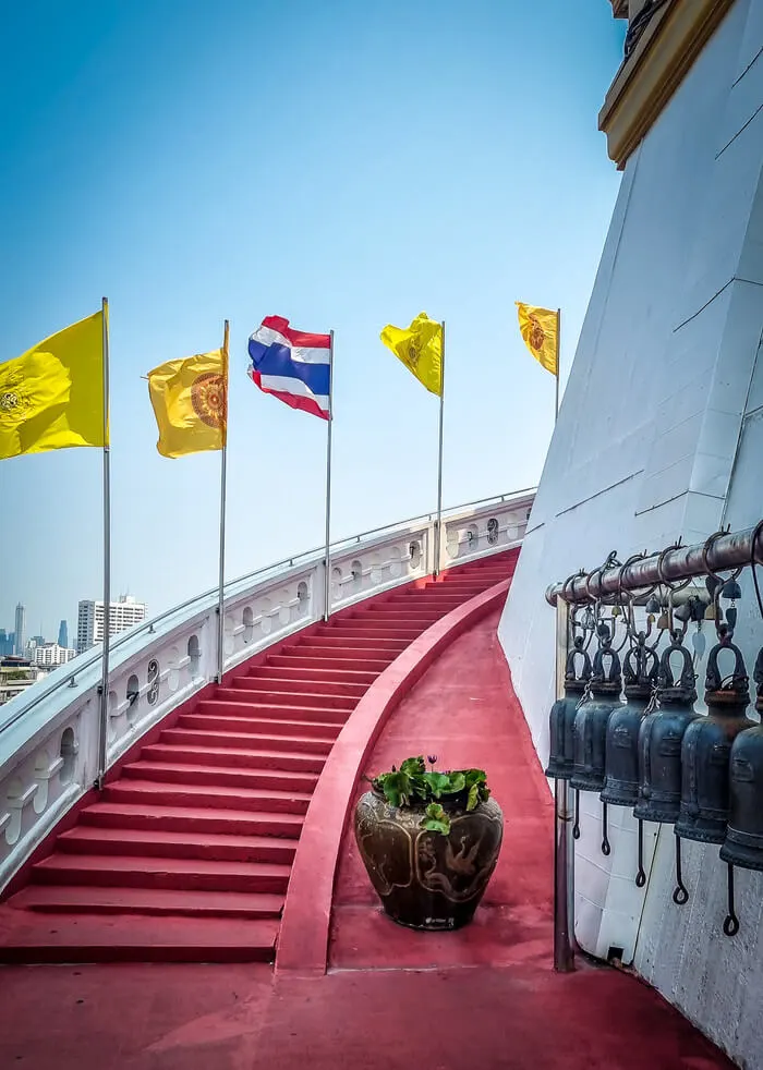 wat saket temple - the golden mount in bangkok Thailand
