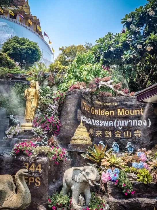 wat saket temple - the golden mount in bangkok Thailand