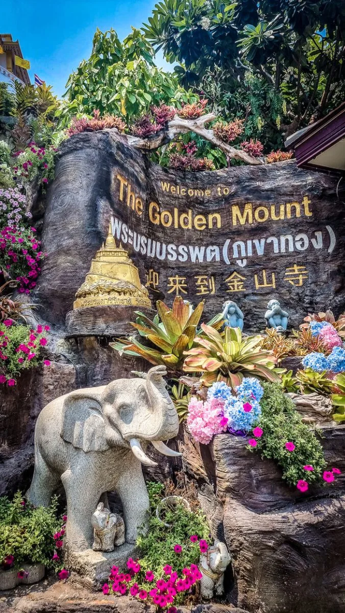 wat saket temple - the golden mount in bangkok Thailand
