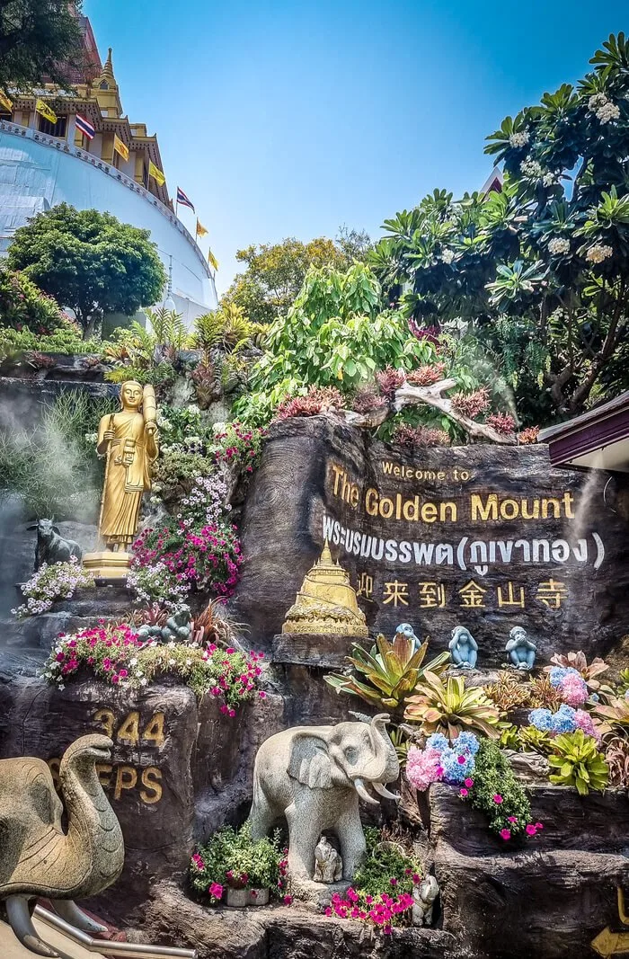 wat saket temple - the golden mount in bangkok Thailand